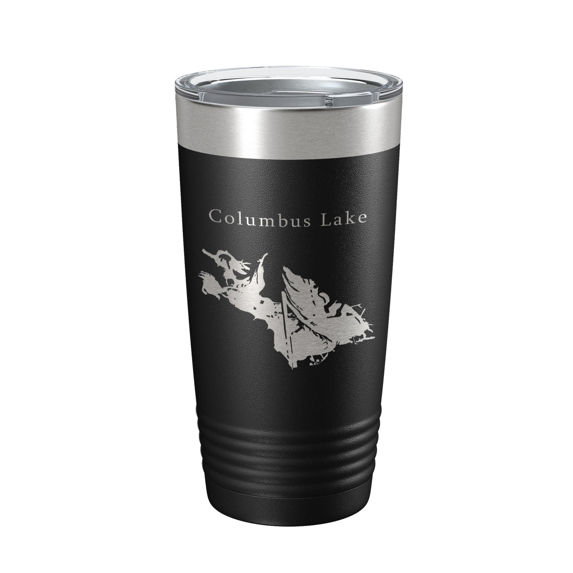 Columbus Lake Map Tumbler Travel Mug Insulated Laser Engraved Coffee Cup Mississippi 20 oz-5