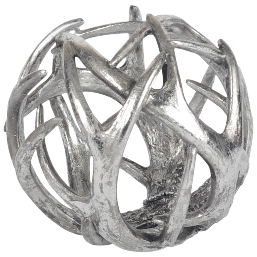 7" Silver Metal Tabletop Sculpture-0