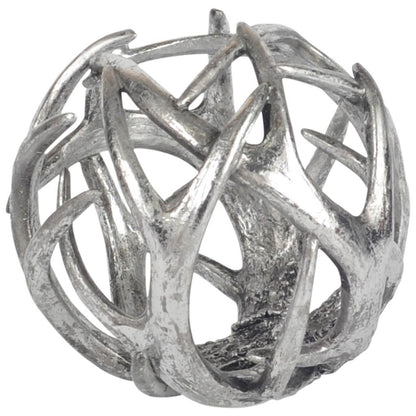 7" Silver Metal Tabletop Sculpture-0
