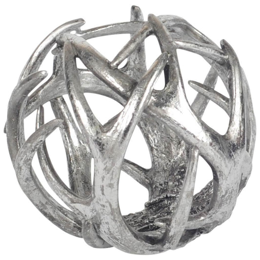 7" Silver Metal Tabletop Sculpture-0