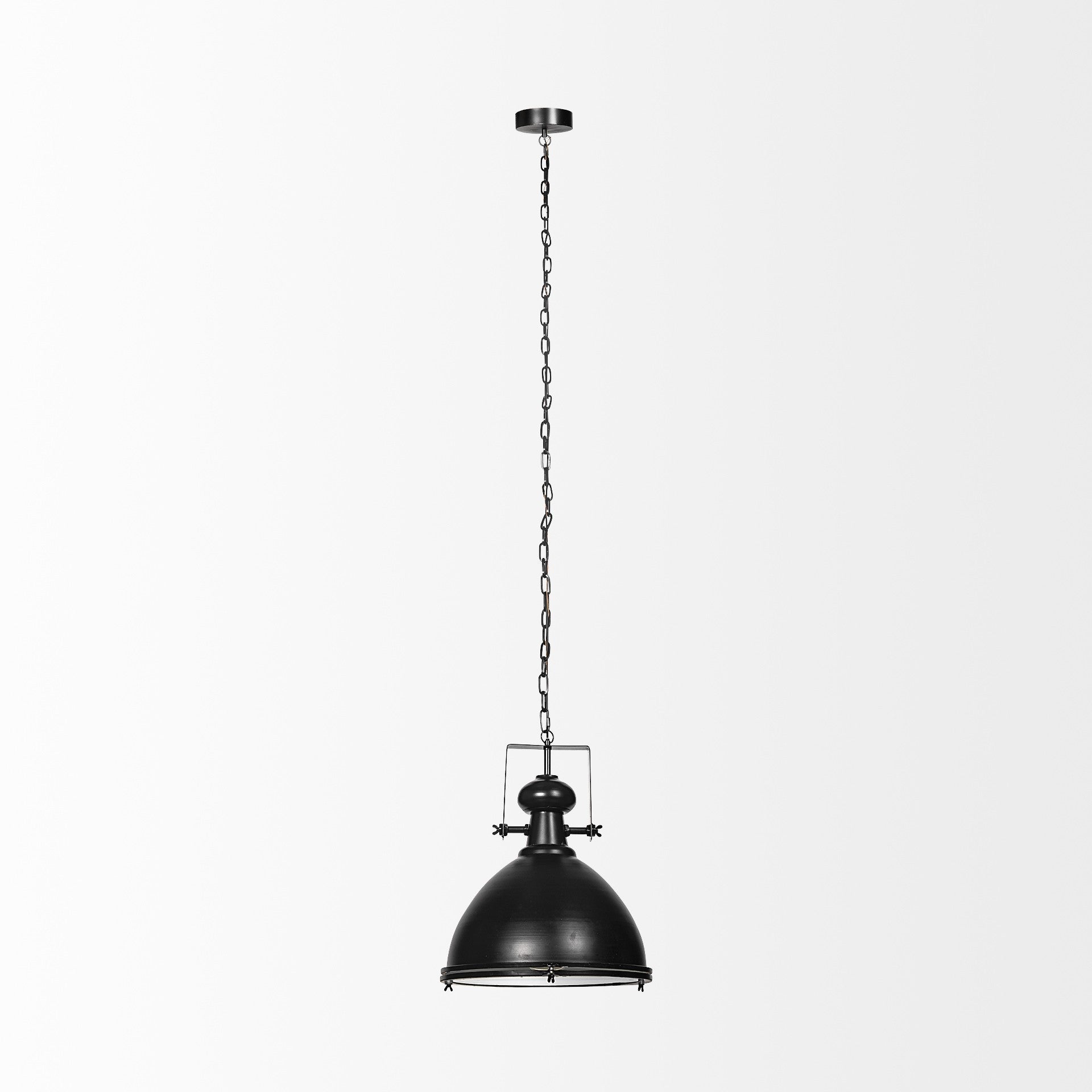 Industrial Black Metal Hanging Pendant Light-2