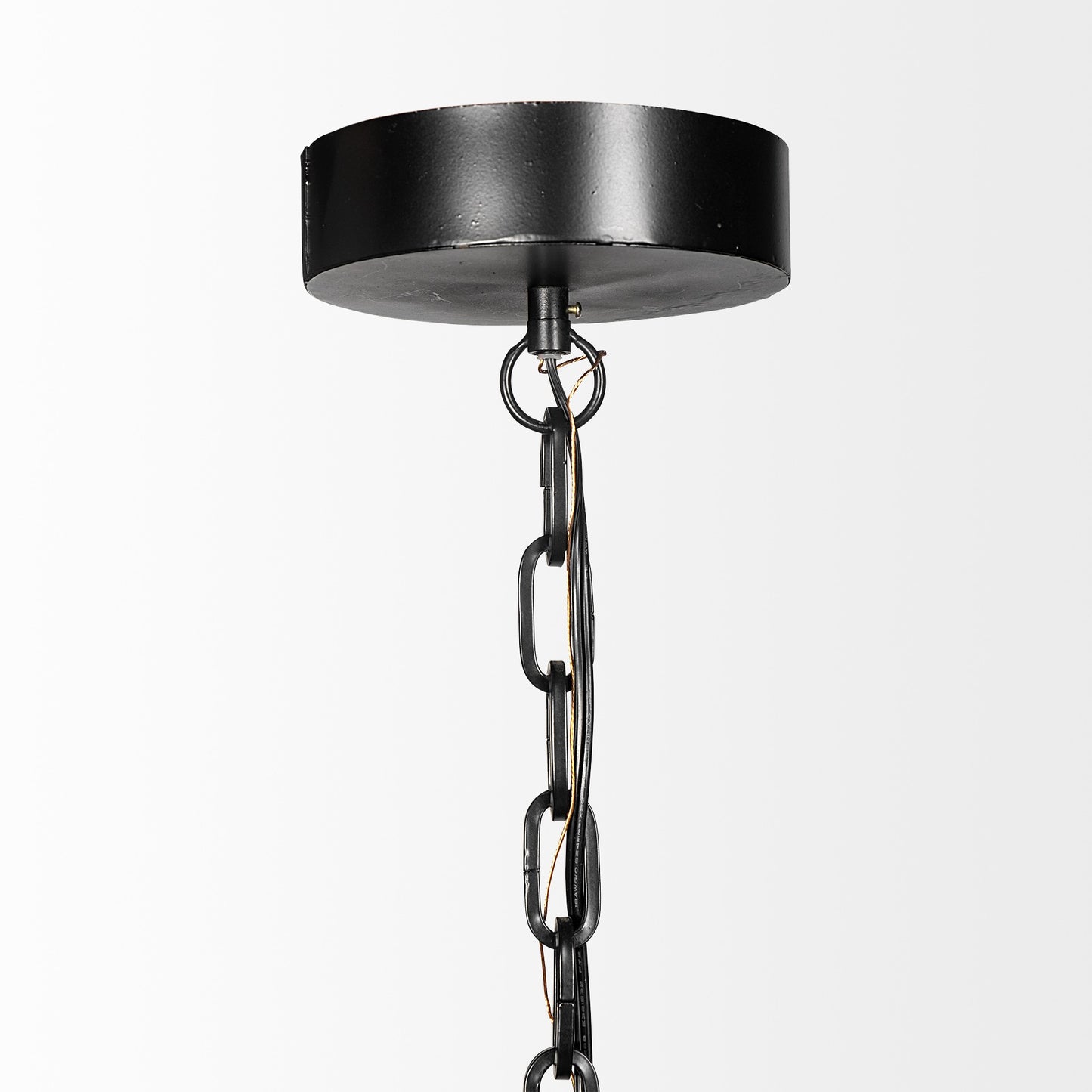 Industrial Black Metal Hanging Pendant Light-3