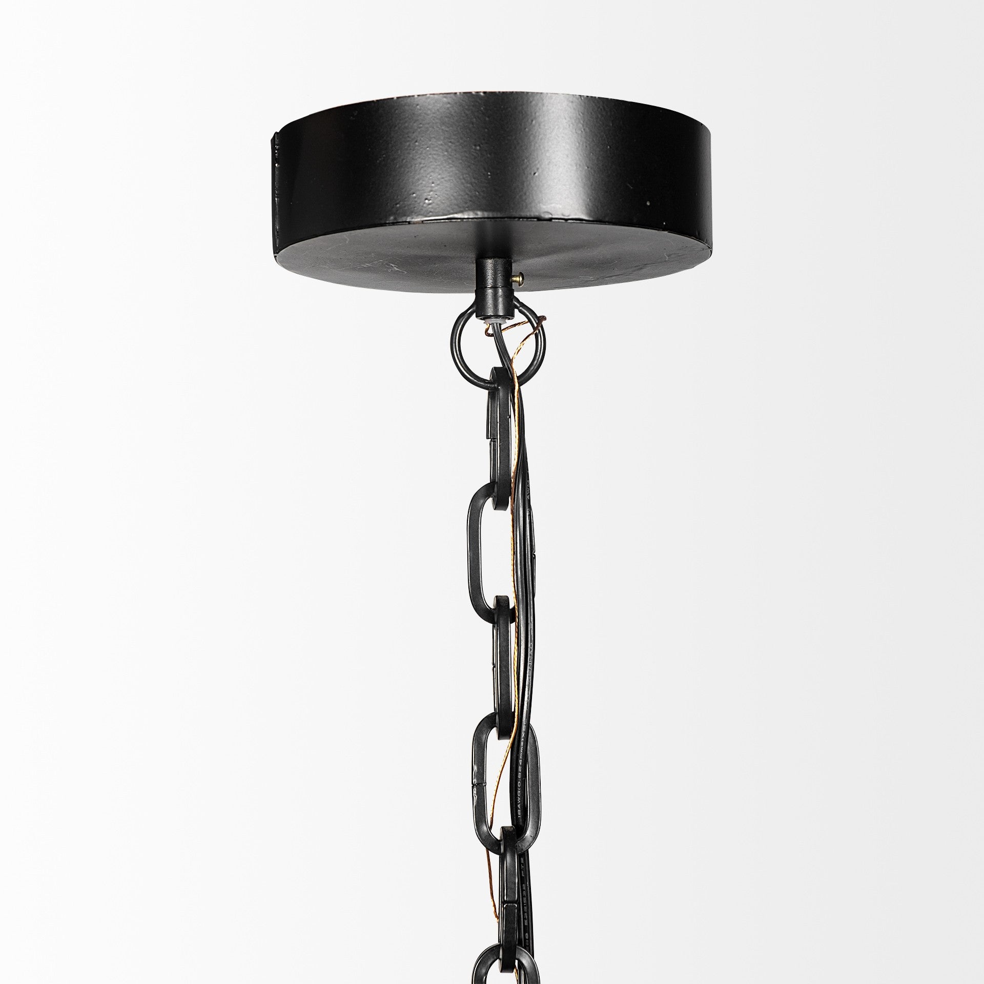 Industrial Black Metal Hanging Pendant Light-3