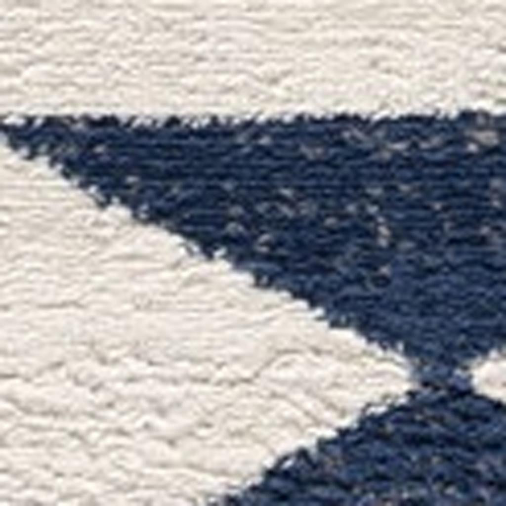 8' X 10' Blue and Ivory Southwestern Area Rug-2