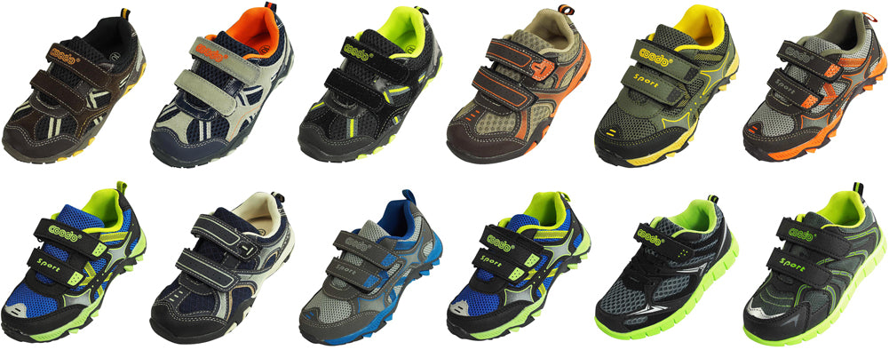 Kids Child Boys Lightweight Fashion Sneakers Running Casual Athletic-0