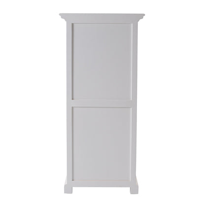 52" White Two Drawer Storage Cabinet With Baskets-2
