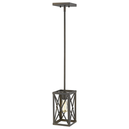 Bronze Metal Geometric Mini Pendant Hanging Light-2