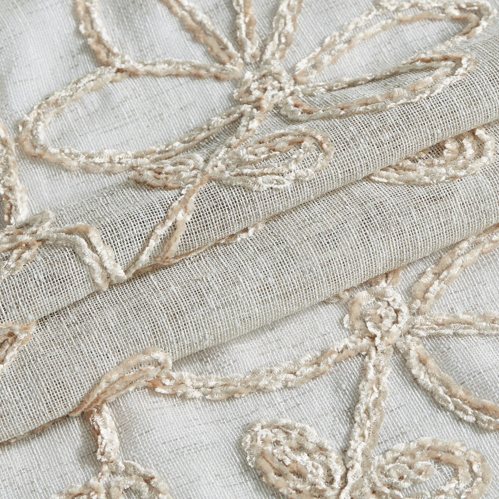 72" Linen Polyester Shower Curtain-1