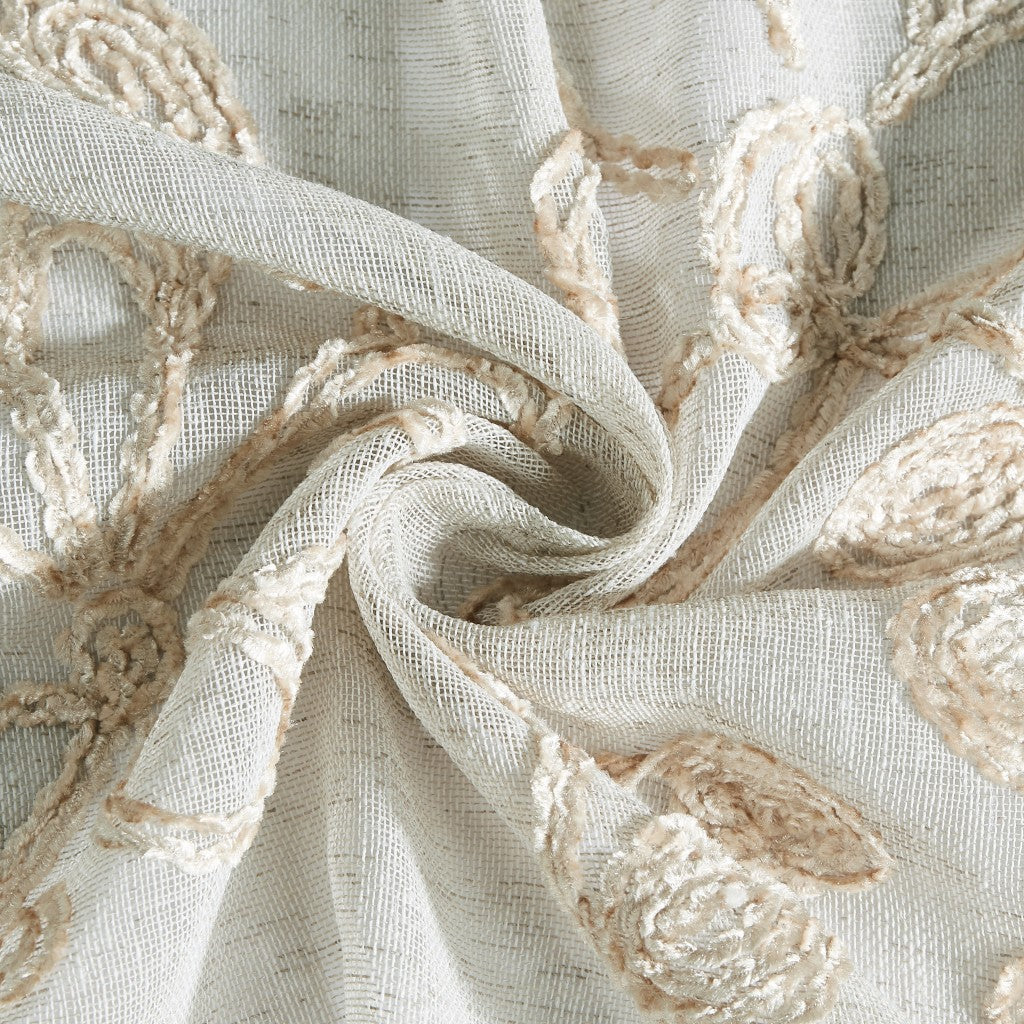 72" Linen Polyester Shower Curtain-3