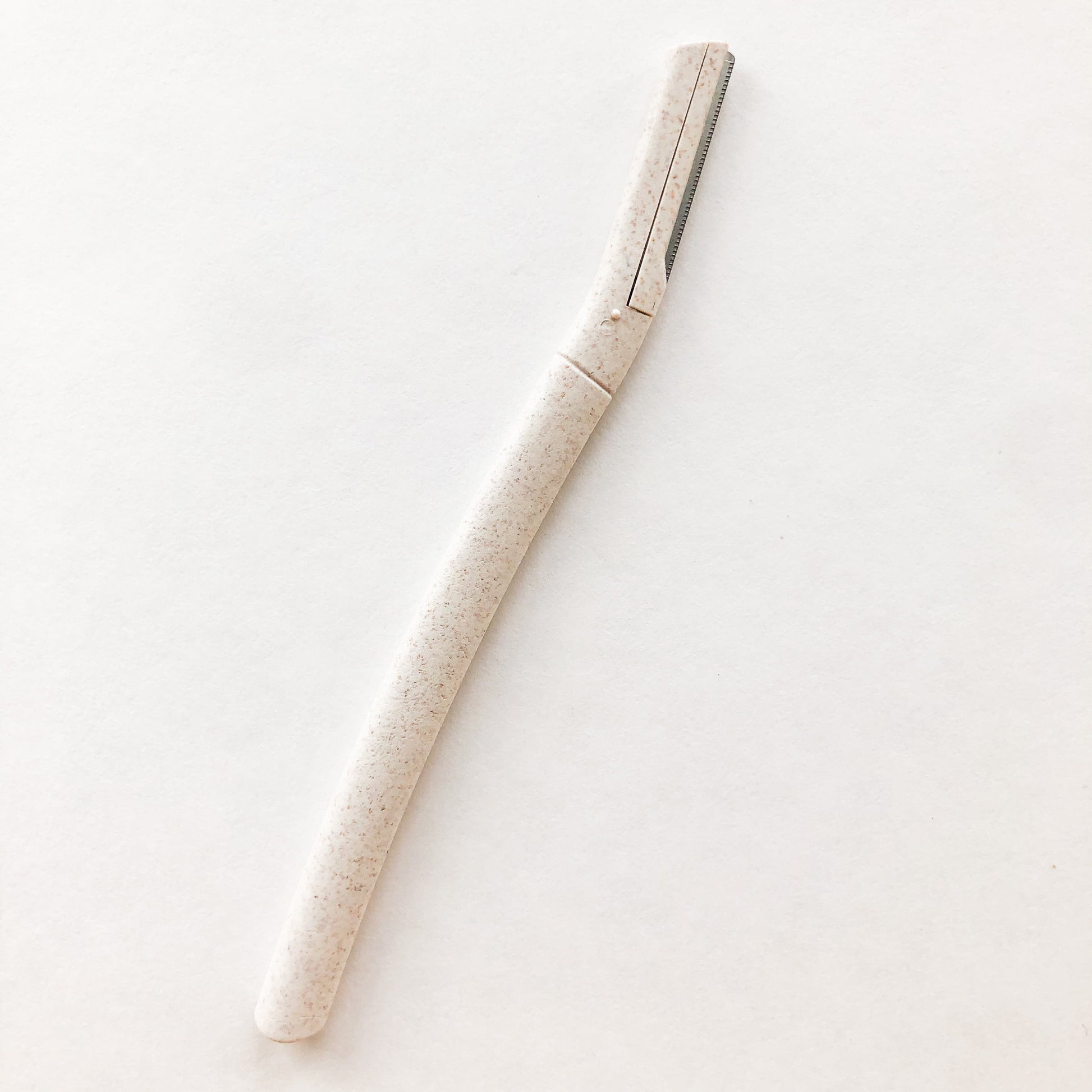 Biodegradable Wheat Straw Eyebrow Razor Trimmer - Eco Friendly Sustainable Facial Dermaplaning Razor - Set of 3-3