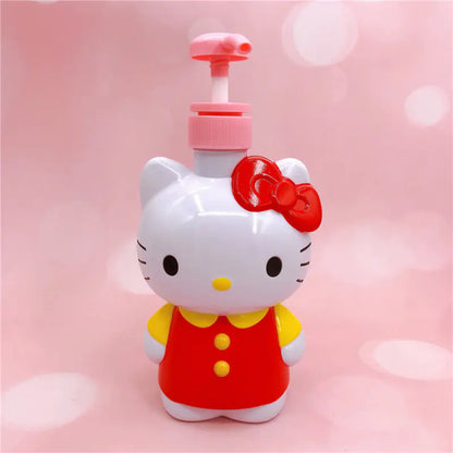 Cartoon Squeeze Bottle - 3D Cat Design for Toiletries