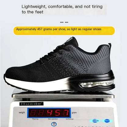 Men's Safety Work Shoes - Anti-Puncture & Slip-Resistant