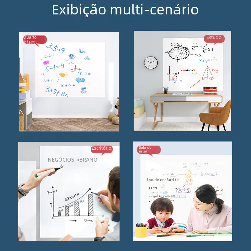 Removable Whiteboard Wall Sticker for Kids' Doodle