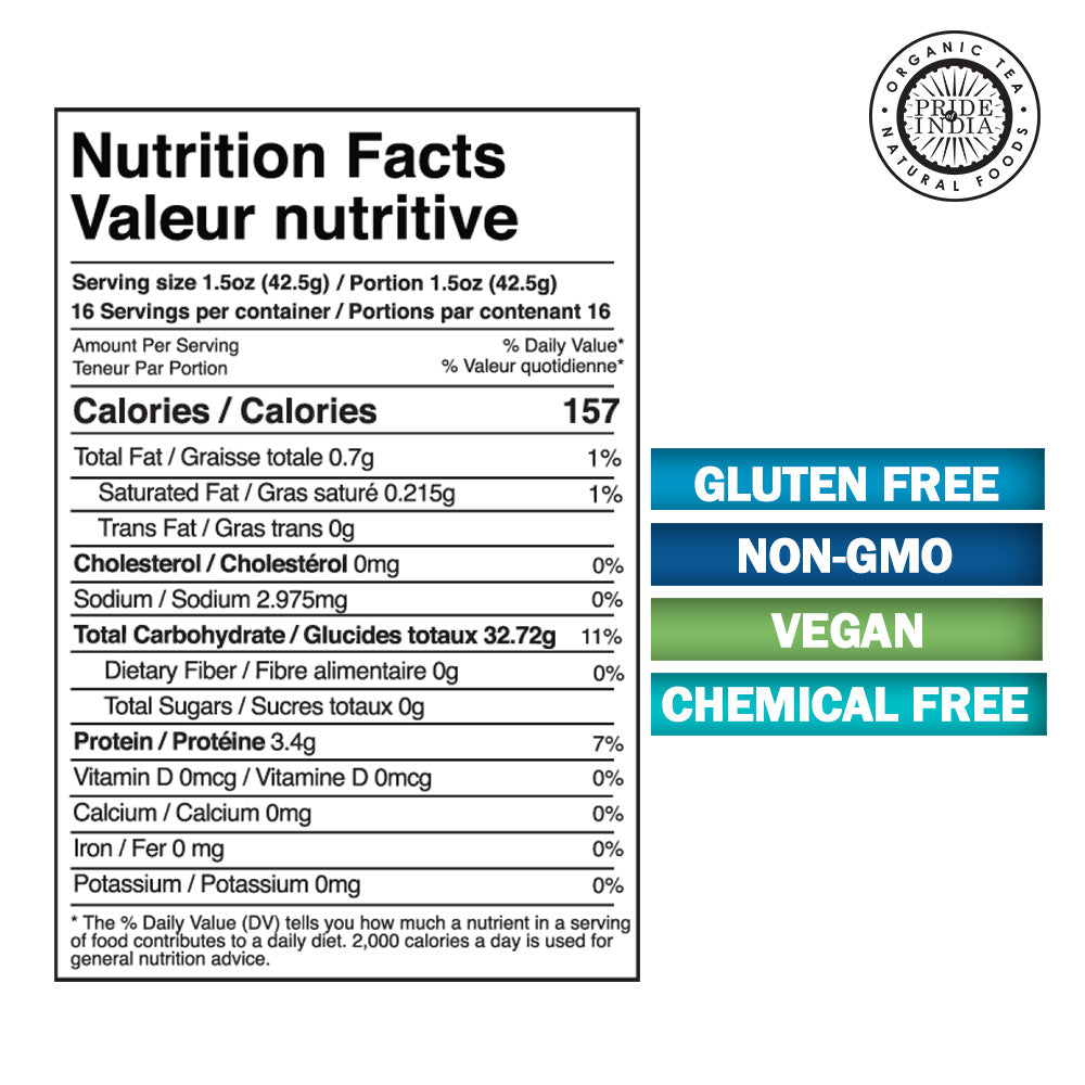 Extra Long Indian Brown Basmati Rice - Naturally Aged Healthy Grain Jar-1