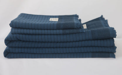 Del Mar Navy Terry Turkish Towel Set-2