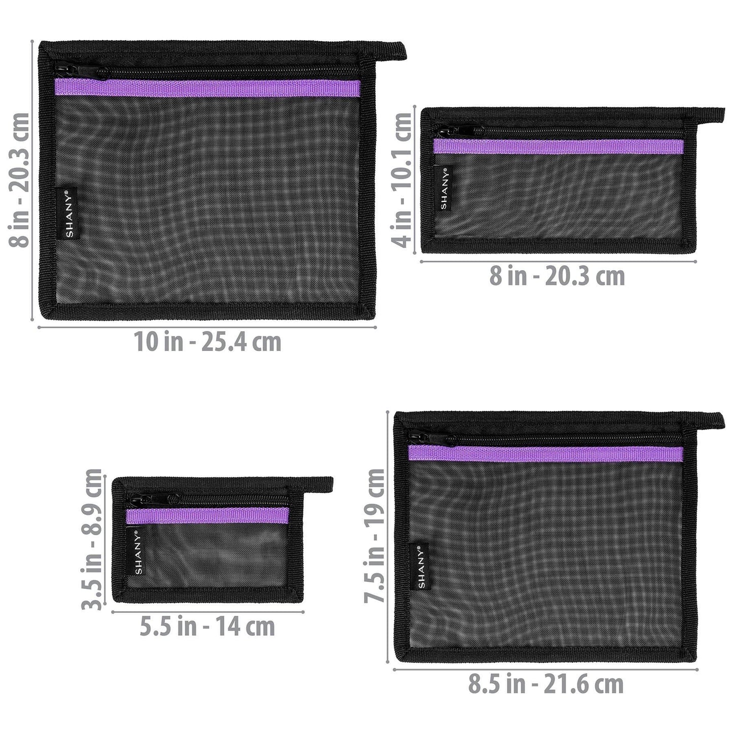 4-in-1 Mesh Travel Toiletry and Makeup Bag Set-3