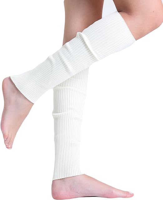 1 Pair Women's Knitted Leg Warmers for Cold Weather 21 Inches Long-2