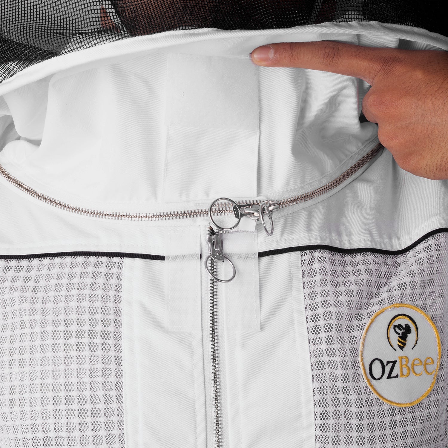 Beekeeping Bee Cotton Semi Ventilated Round head Jacket  Protective Gear-2