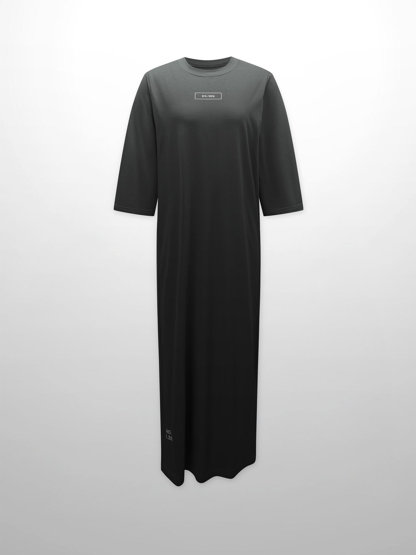 T-Shirt Maxi Dress-Black-0