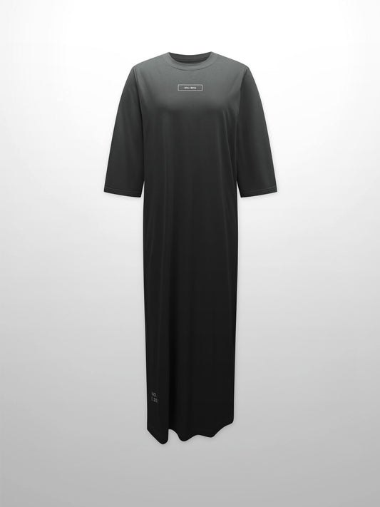T-Shirt Maxi Dress-Black-0