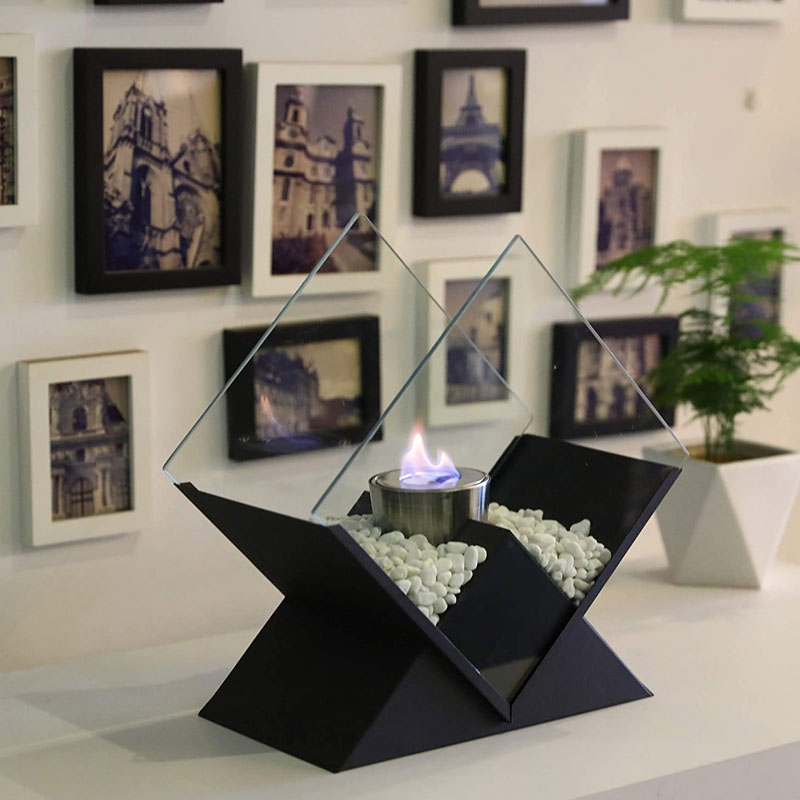 14.5" Tall Portable Tabletop Fireplace-2