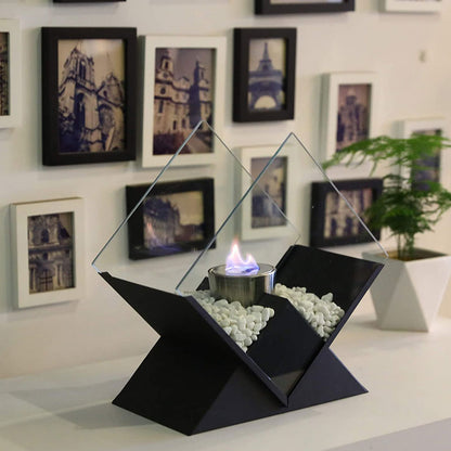 14.5" Tall Portable Tabletop Fireplace-2