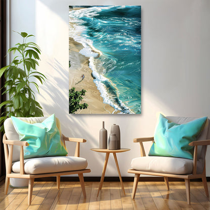 Beachfront Painting Coastal Wall Art II-0
