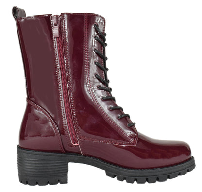 HARLOW-35 Wine Patent Top Moda-2