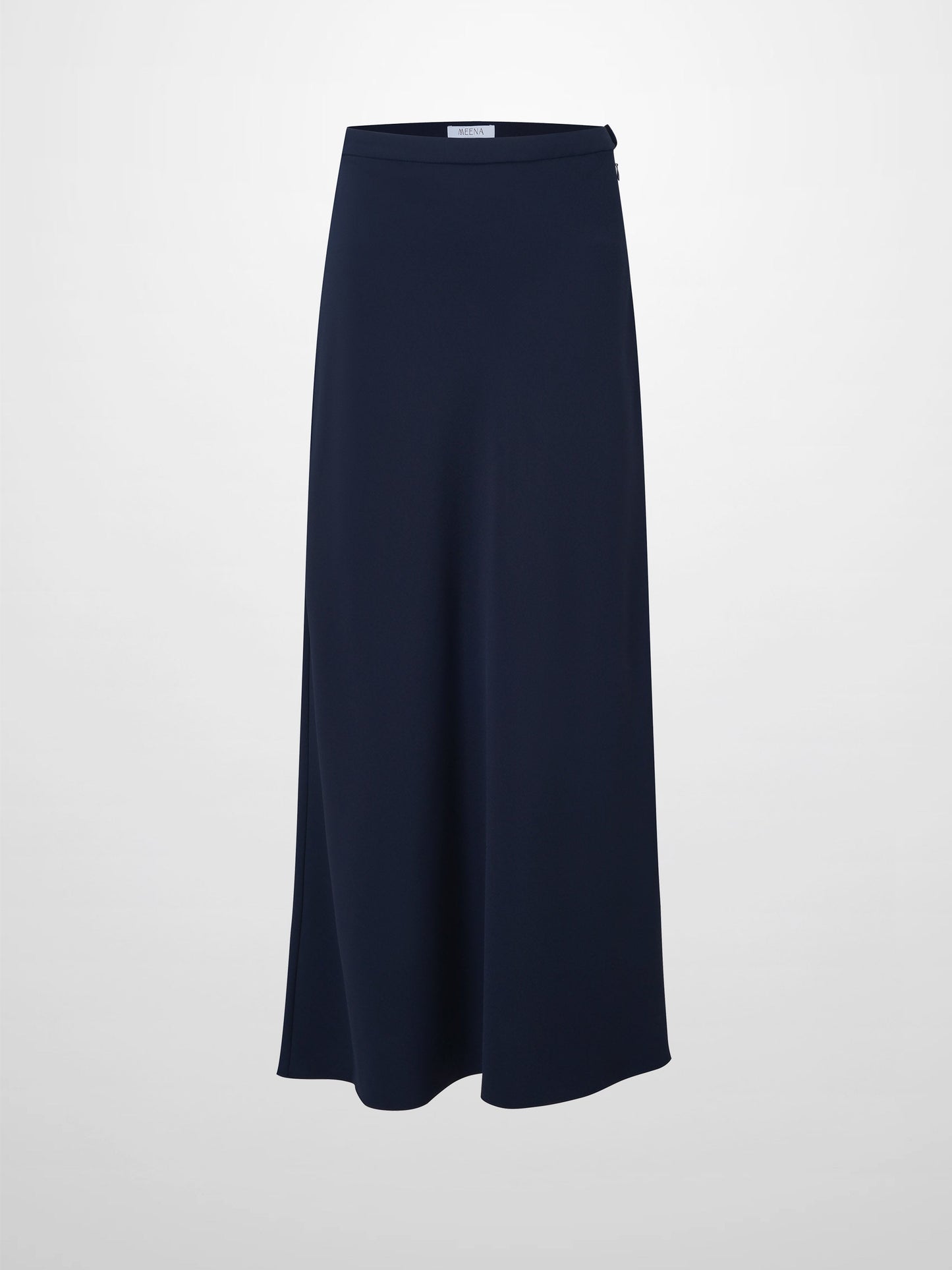 Crepe Flare Skirt-Navy-0