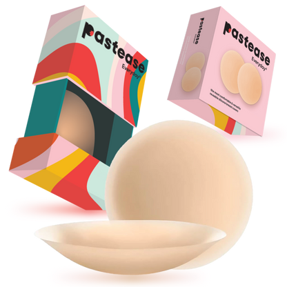 5-Pack: Pastease Everyday® Nipple Cover Sticky Adhesive Silicone Nipple Pasties Reusable Pasty Breast Covers for Women with Travel Box-0
