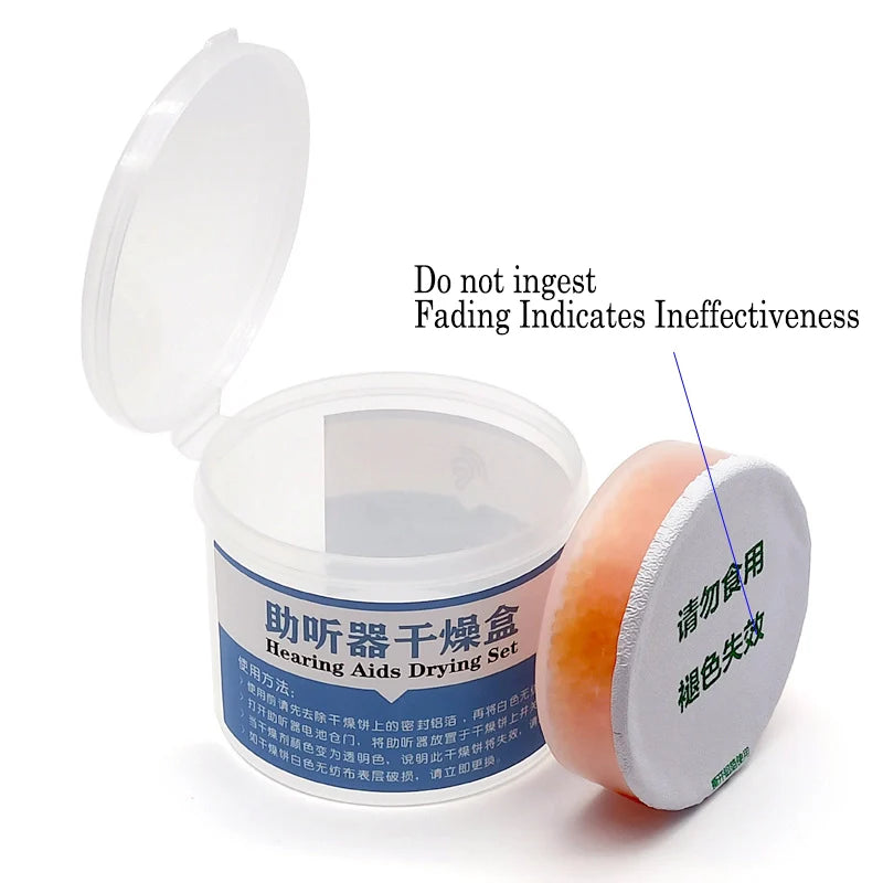 Hearing Aid Dryer, Artificial Cochlear Drying Agent Dehumidification Moisture-proof Drying Cake-0