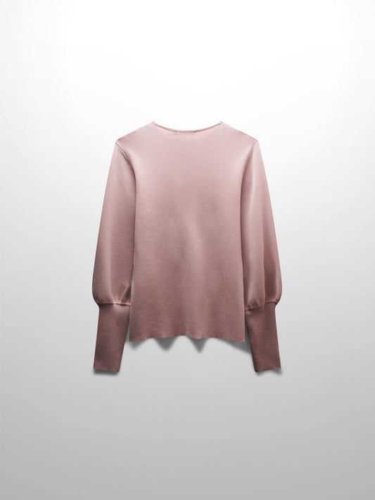 High Cuff Sweater-Blush-1