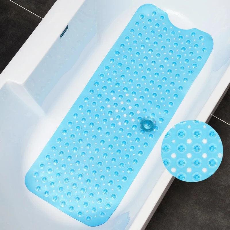 Non Slip Shower Mat for Bathtub Floor with Suction Cups 100x40cm-4