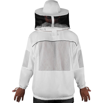 Beekeeping Bee Cotton Semi Ventilated Round head Jacket  Protective Gear-3