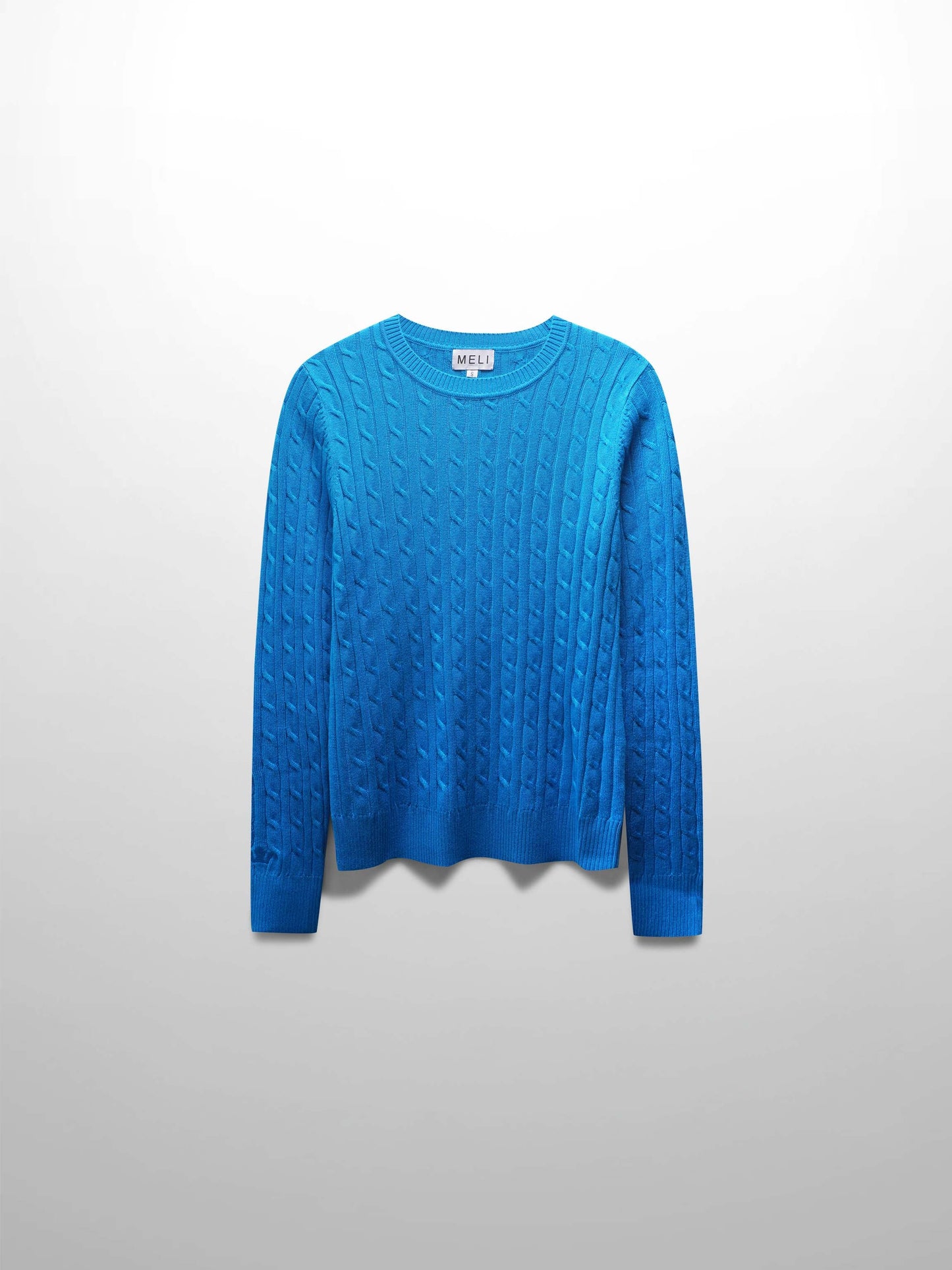 Knit Cable Sweater-Summer Cobalt Blue-0
