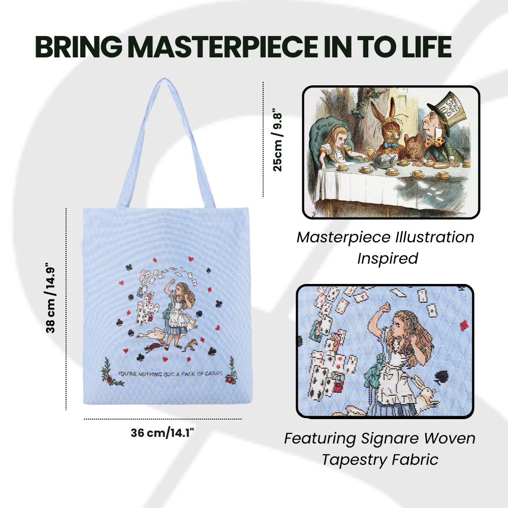 Alice in Wonderland Tea Party - Flat Bag-2