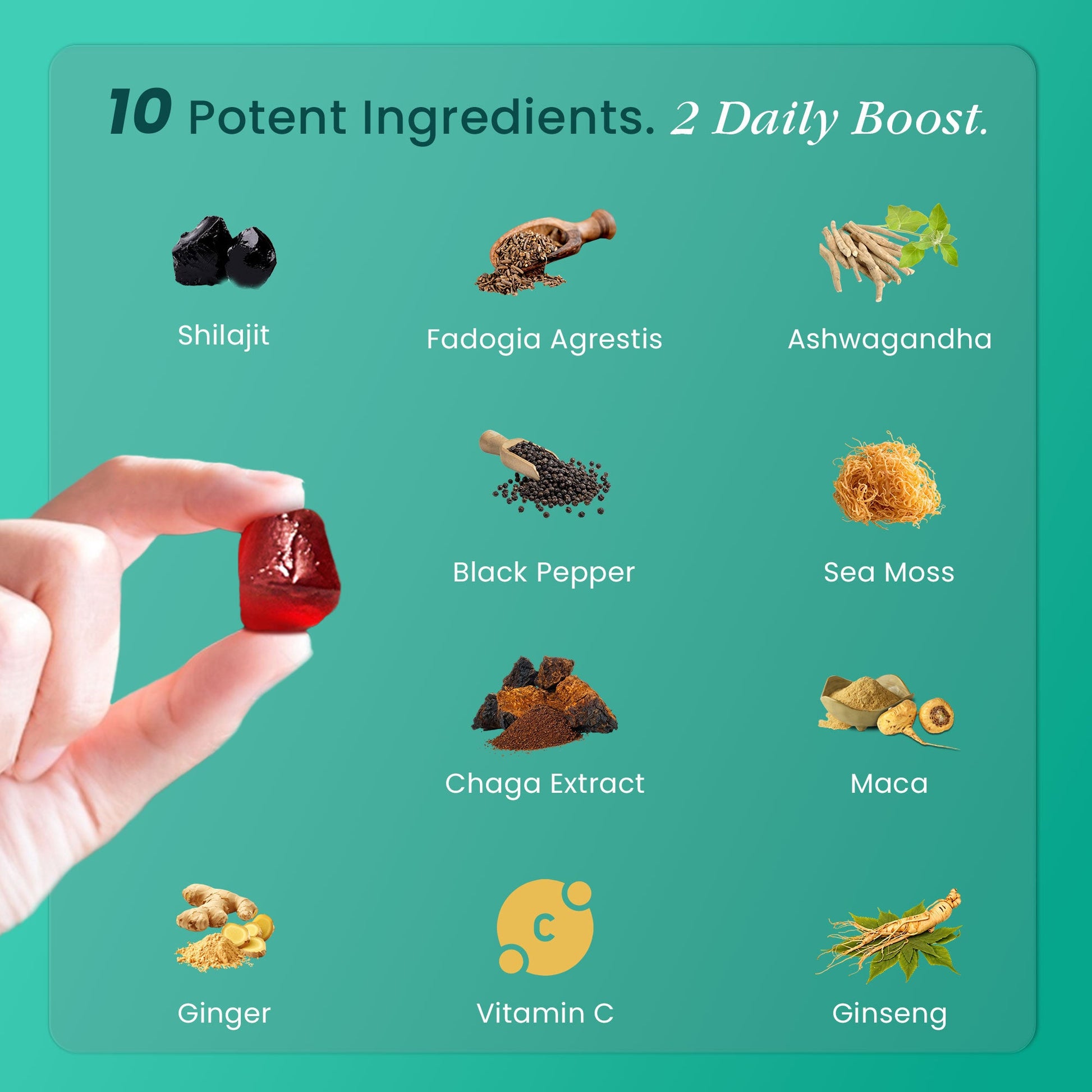 BeepWell Shilajit Combo – Resin (80 Servings) + Gummies with Ashwagandha (60 Ct) – Vegan, No Added Sugar-2