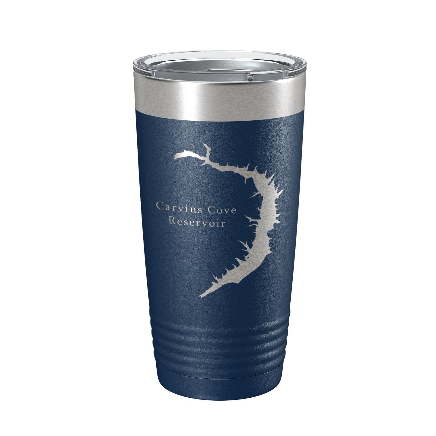 Carvins Cove Reservoir Tumbler Lake Map Travel Mug Insulated Laser Engraved Coffee Cup Virginia 20 oz-2