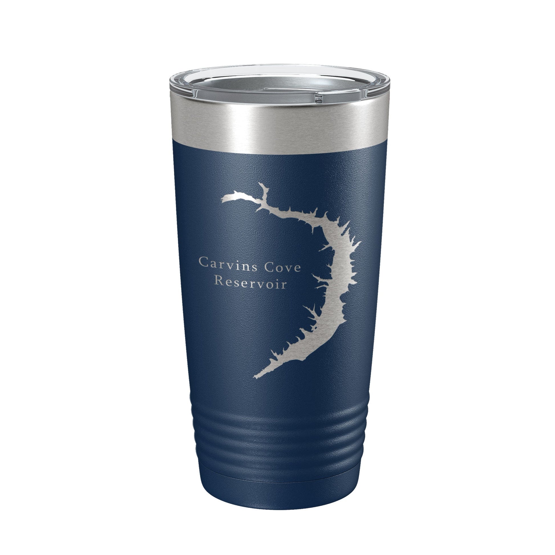 Carvins Cove Reservoir Tumbler Lake Map Travel Mug Insulated Laser Engraved Coffee Cup Virginia 20 oz-2