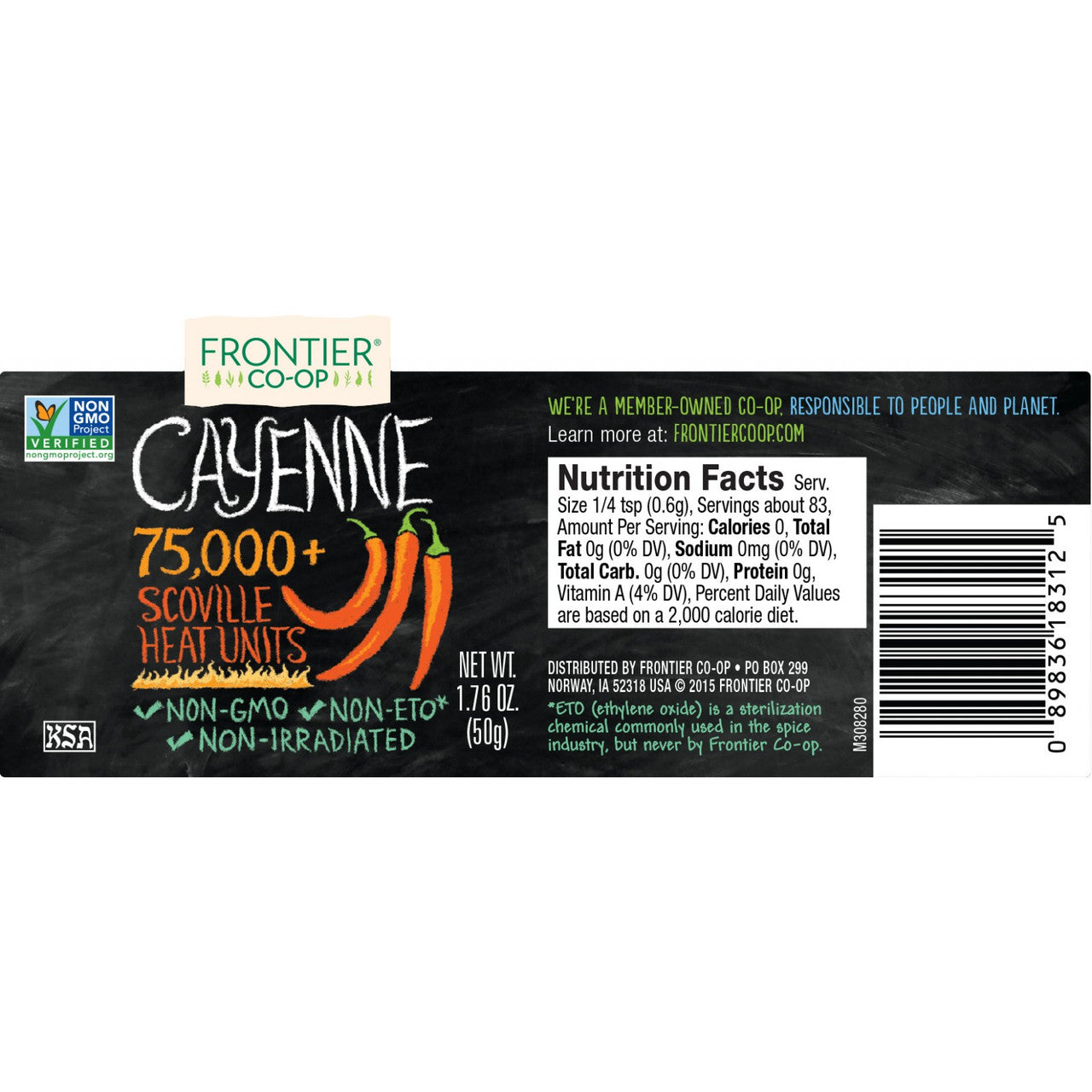 Frontier Herb Cayenne (1x1.60 Oz)-1