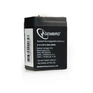 Acumulator pentru UPS Gembird, 6V, 4.5AH (BAT-6V4.5AH)-0