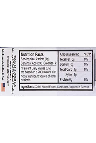 Epic Dental  Xylitol Sweetened Peppermint (10x60 Ct)-1