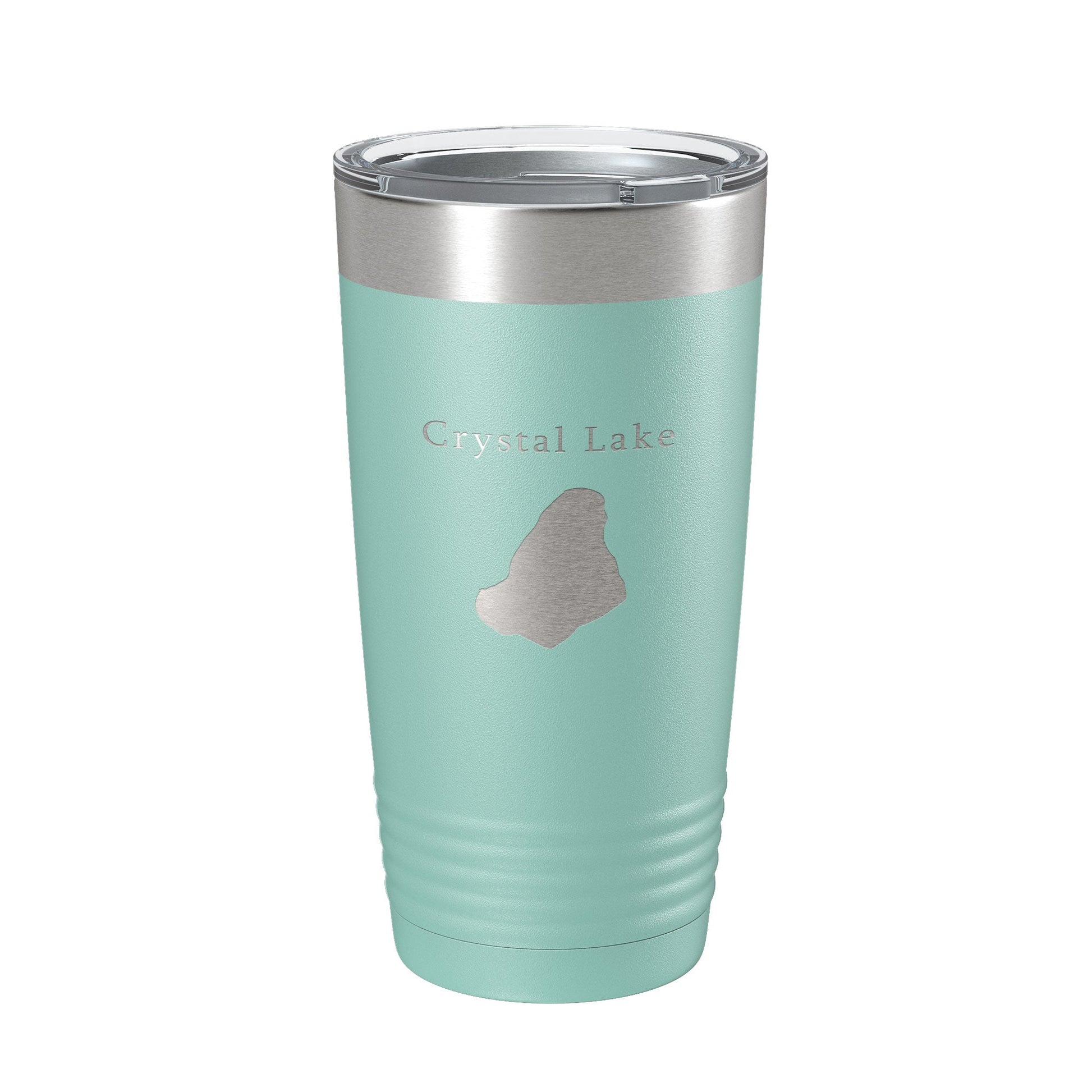 Crystal Lake Map Tumbler Travel Mug Insulated Laser Engraved Coffee Cup Massachusetts 20 oz-12