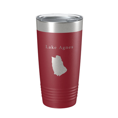 Lake Agnes Map Tumbler Travel Mug Insulated Laser Engraved Coffee Cup Colorado 20 oz-18