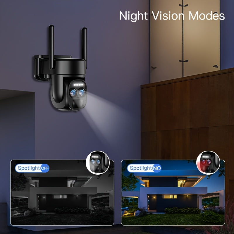 Dual-Lens Solar Security Camera with 8X Zoom-3