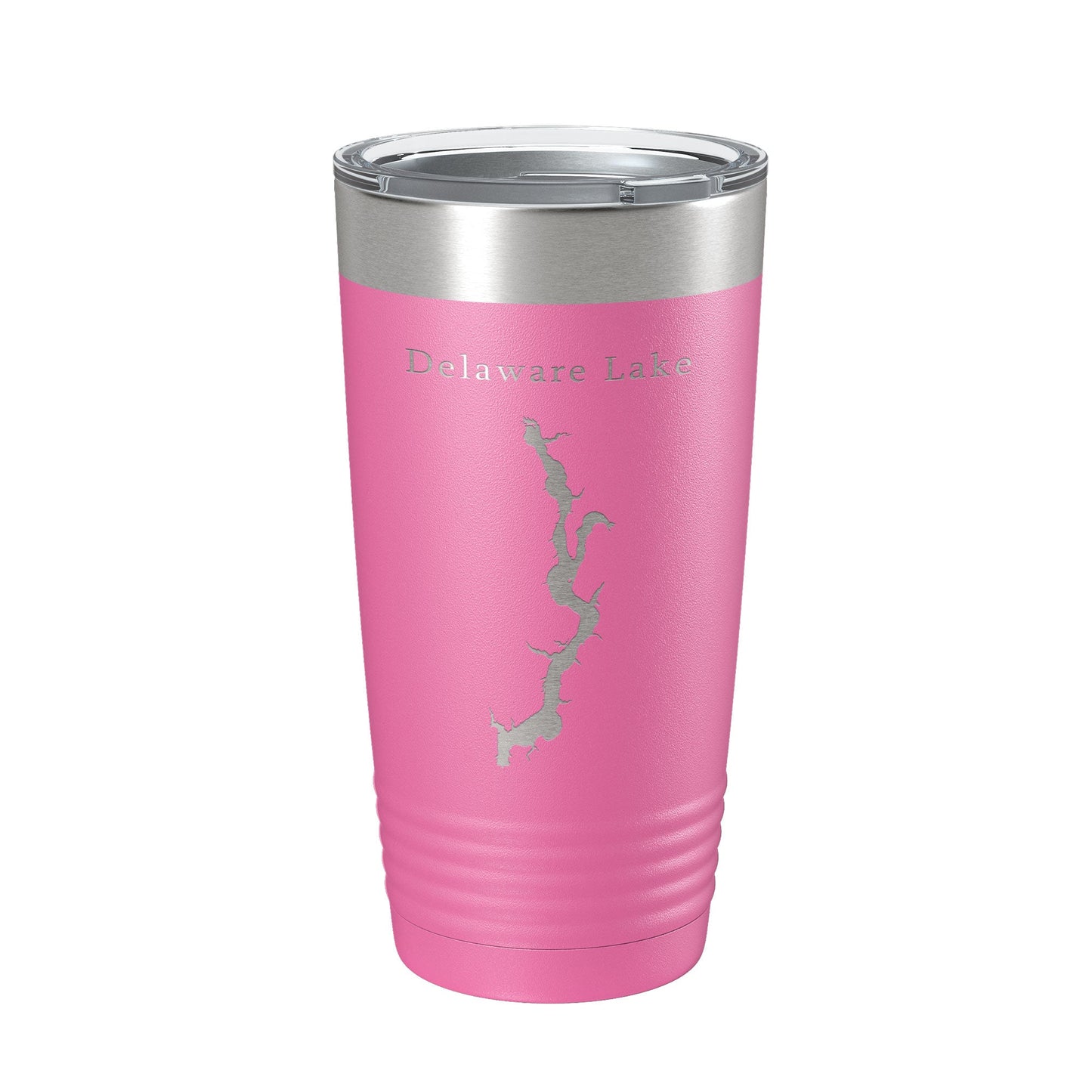 Delaware Lake Map Tumbler Travel Mug Insulated Laser Engraved Coffee Cup Ohio 20 oz-11