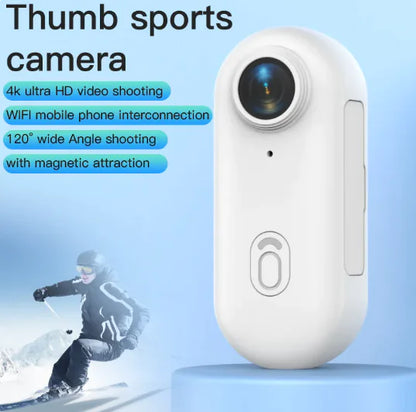 Mini 4K Action Camera - Waterproof, Wearable, Magnetic Mount