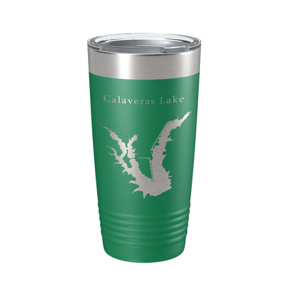 Calaveras Lake Map Tumbler Travel Mug Insulated Laser Engraved Coffee Cup Texas 20 oz-9