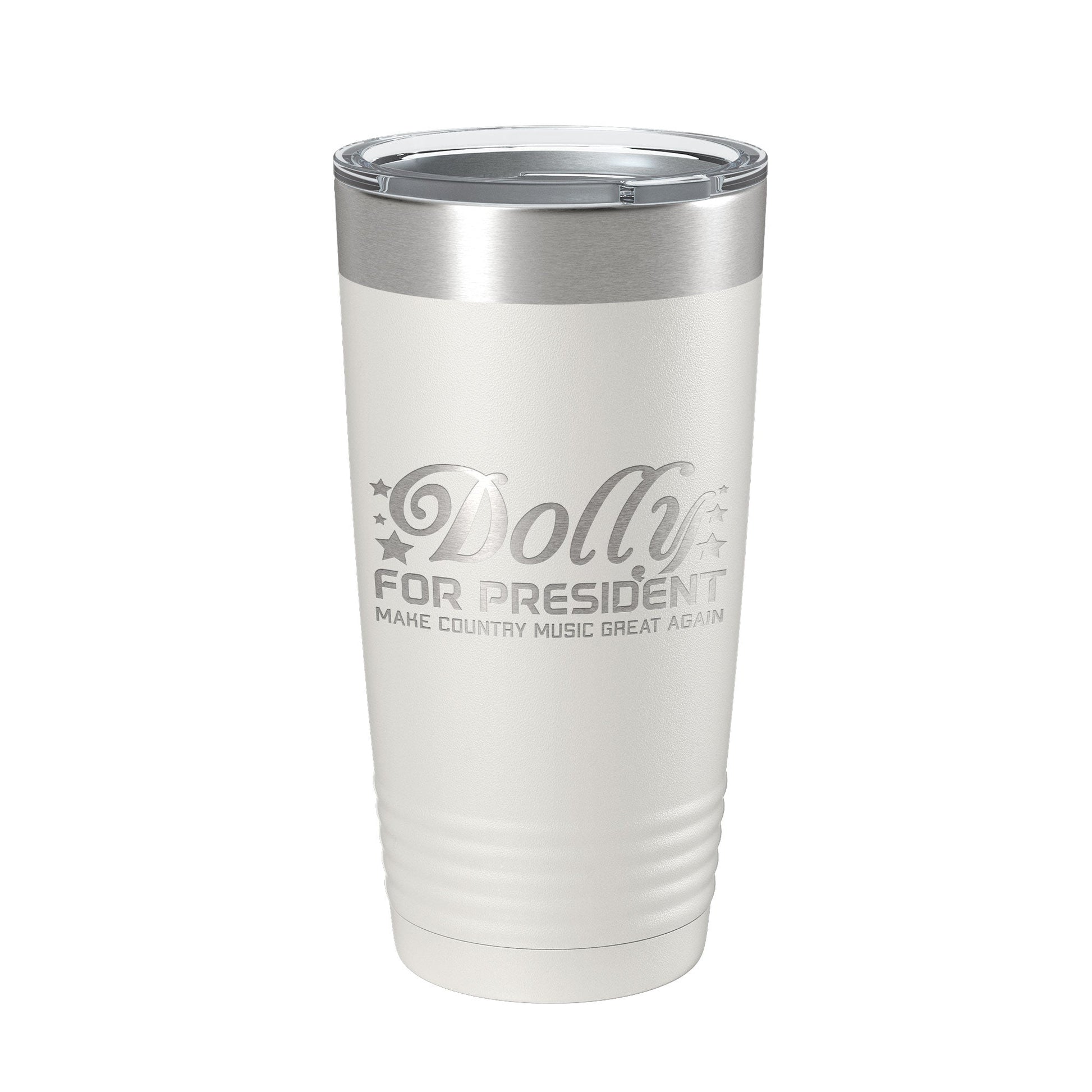 Dolly For President Tumbler Travel Mug Insulated Laser Engraved Parton Gift Coffee Cup 20 oz-1