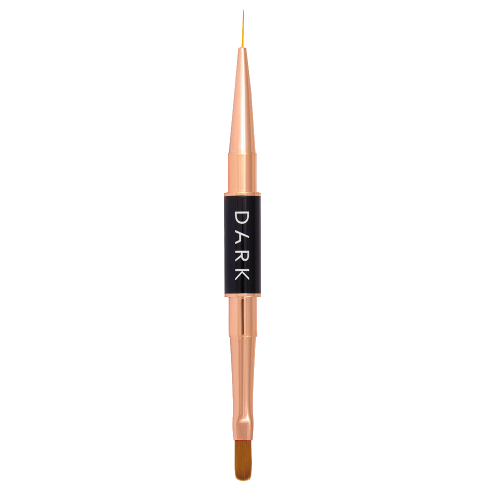 DARK Double-Sided Black Matte Brush (Liner 10 mm + Gel 12 mm)-0
